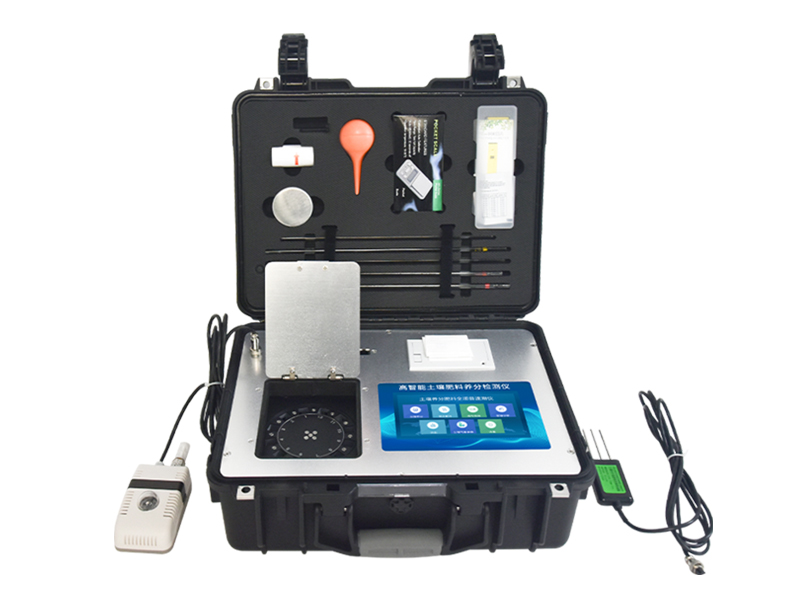 Soil analyzer measures nitrogen, phosphorus and potassium in soil